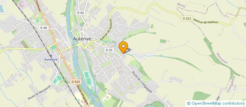 localisation de l'entreprise LES PATTES OCCITANES  AUTERIVE