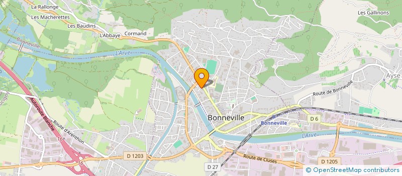 localisation de l'entreprise LES PATTOUNES BONNEVILLOISES à BONNEVILLE
