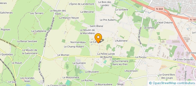 localisation de l'entreprise LES PATUREAUX à COUERON