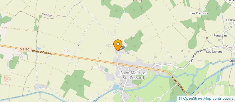 localisation de l'entreprise LES PATURES DE CHEVRY à SAINT-MAURICE-SUR-FESSARD