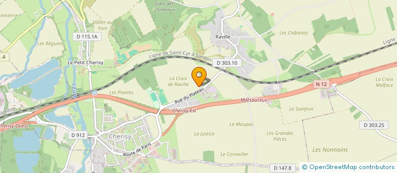 localisation de l'entreprise LES PAVEURS D'EURE ET LOIR à CHERISY