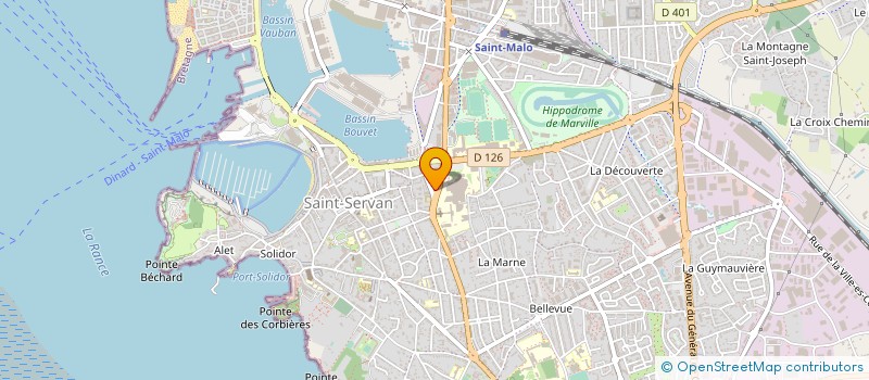 localisation de l'entreprise LES PAVILLONS à SAINT-MALO