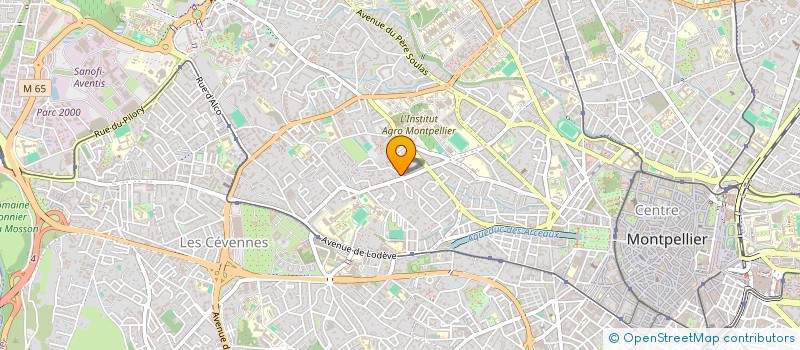 localisation de l'entreprise LES PAVILLONS COSMIC à MONTPELLIER