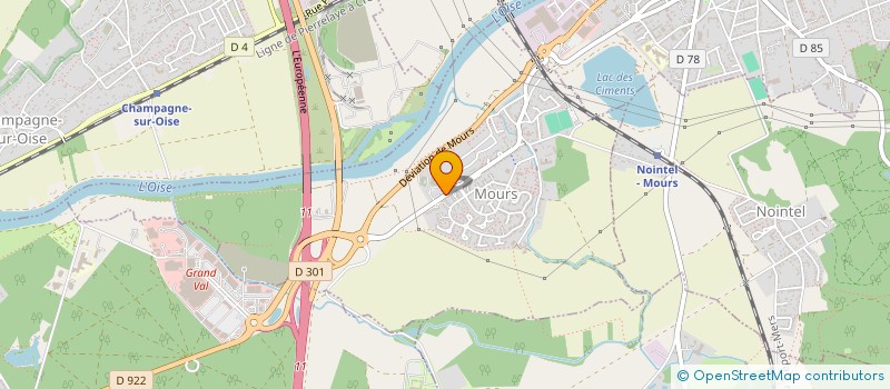 localisation de l'entreprise LES PAVILLONS D EDEN  MOURS