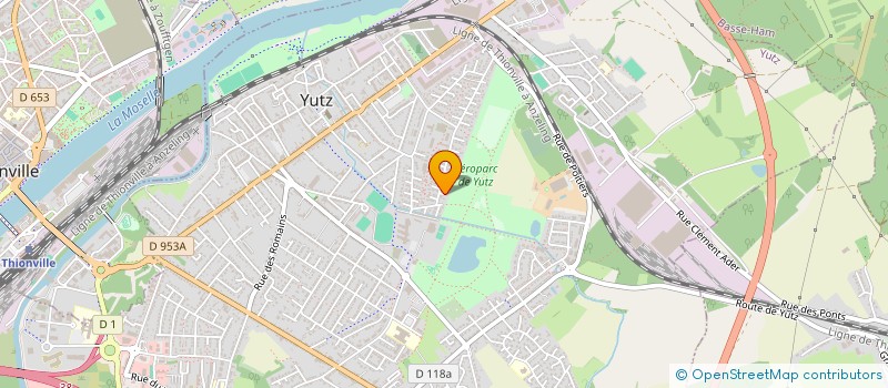 localisation de l'entreprise LES PAVILLONS DE BEYREN  YUTZ