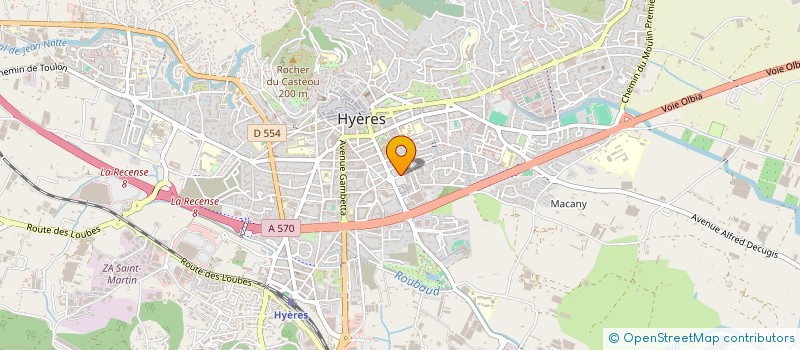 localisation de l'entreprise LES PAVILLONS DU ROI à HYERES