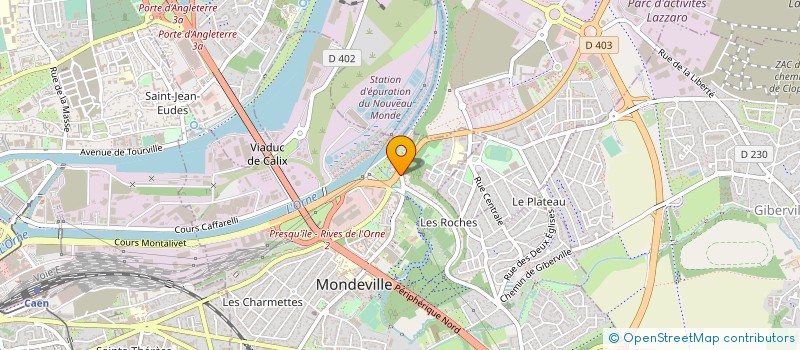 localisation de l'entreprise LES PAVILLONS GALAXIE à MONDEVILLE