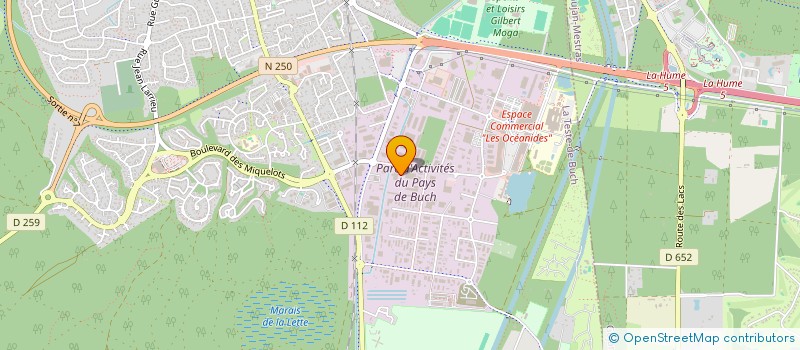 localisation de l'entreprise LES PAYSAGES D'ANTOINE à LA TESTE-DE-BUCH