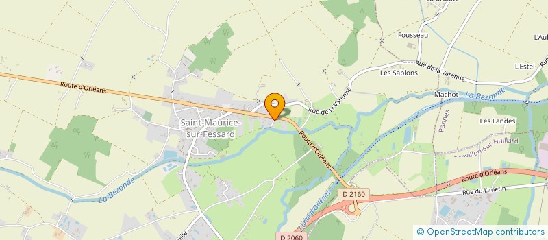 localisation de l'entreprise LES PAYSAGES D'HUGO  SAINT-MAURICE-SUR-FESSARD