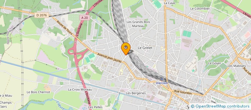 localisation de l'entreprise LES PAYSAGES D'ICI  VIERZON