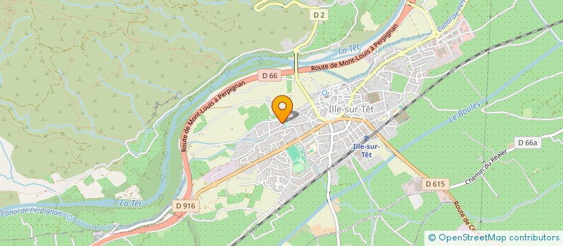 localisation de l'entreprise LES PAYSAGES DE GAIA à ILLE-SUR-TET