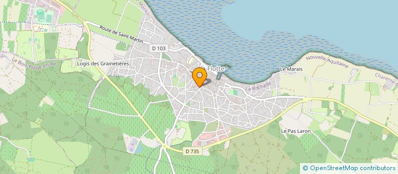 localisation de l'entreprise LES PAYSAGES DE LOIC  LA FLOTTE