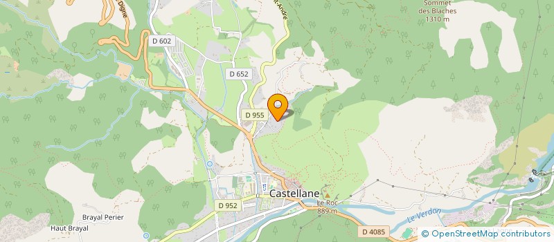 localisation de l'entreprise LES PAYSAGES DE PROVENCE à CASTELLANE