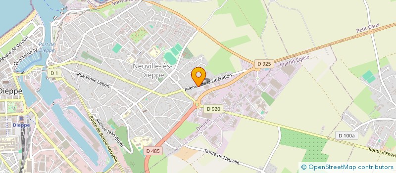 localisation de l'entreprise LES PAYSAGES DIEPPOIS  DIEPPE