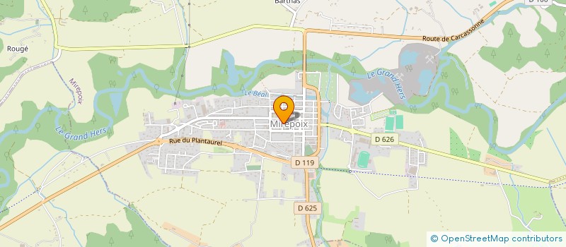 localisation de l'entreprise LES PAYSANS CATHARES à MIREPOIX