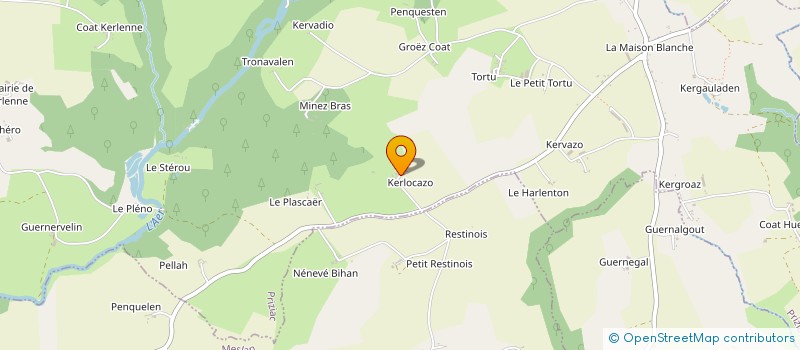 localisation de l'entreprise LES PAYSANS SOLIDAIRES  PRIZIAC