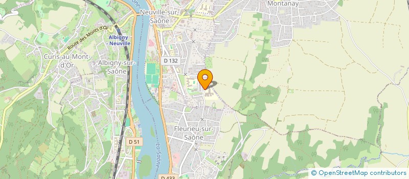 localisation de l'entreprise LES PEACH  NEUVILLE-SUR-SAONE