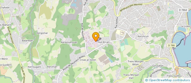 localisation de l'entreprise LES PECHERIES LE LEVIER  PERROS-GUIREC