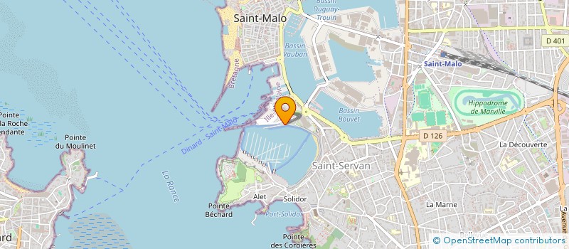 localisation de l'entreprise LES PECHERIES MALOUINES à SAINT-MALO