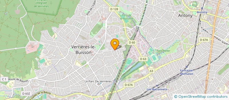 localisation de l'entreprise LES PECHERS à VERRIERES-LE-BUISSON