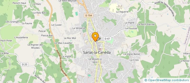 localisation de l'entreprise LES PECHES DE SAINTE MARIE  SARLAT-LA-CANEDA