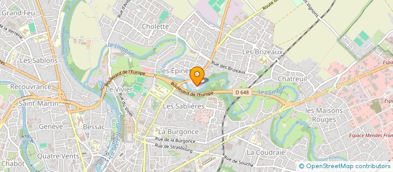 localisation de l'entreprise LES PECHEURS à NIORT