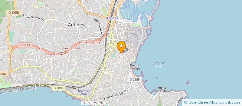 localisation de l'entreprise LES PECHEURS à ANTIBES