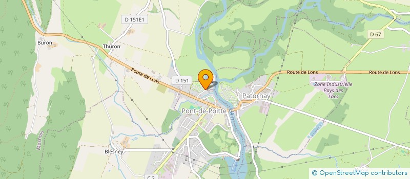 localisation de l'entreprise LES PECHEURS  PONT-DE-POITTE