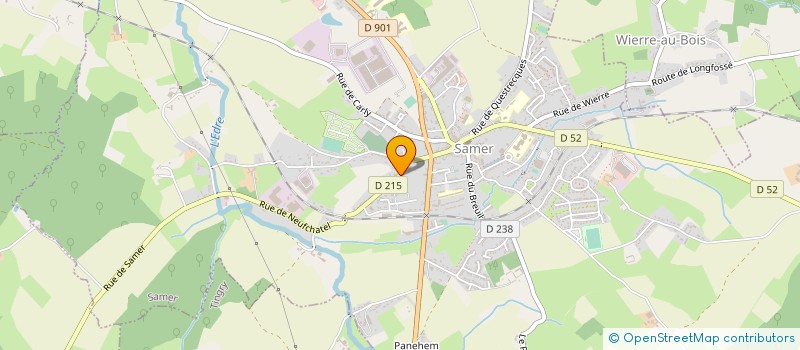 localisation de l'entreprise LES PECHEURS DE BOULOGNE SUR MER  SAMER