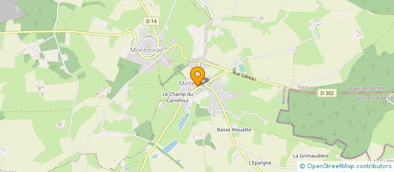 localisation de l'entreprise LES PECHEURS DES PEZERIES  MELLERAY