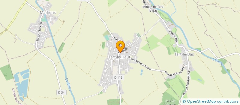 localisation de l'entreprise LES PECHEURS DU VERNOIS  TART