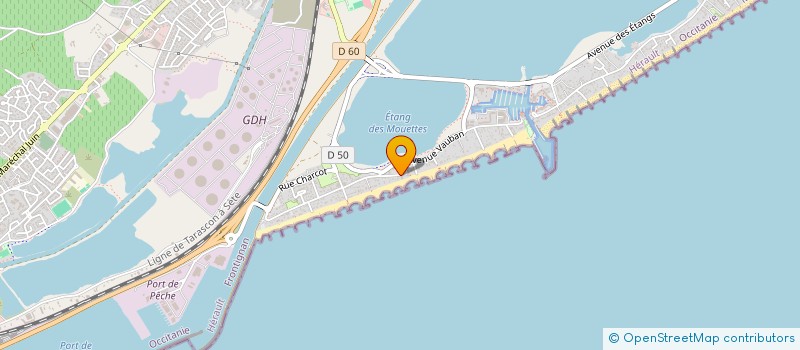 localisation de l'entreprise LES PECHEURS PLAISANCIERS DU PORT DES PAUVRES à FRONTIGNAN