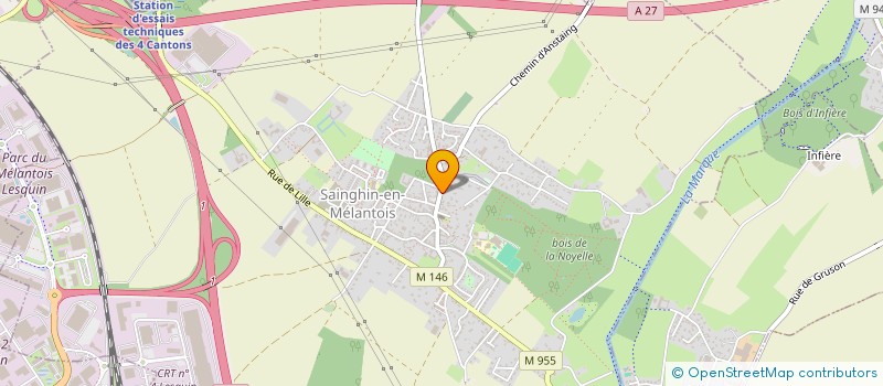 localisation de l'entreprise LES PECHEURS SAINGHINOIS  SAINGHIN-EN-MELANTOIS