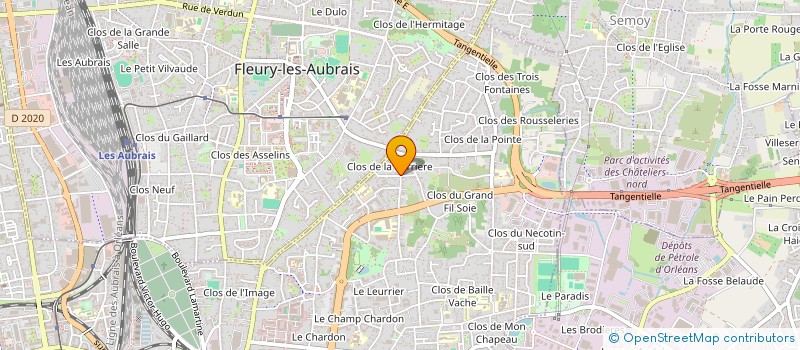 localisation de l'entreprise LES PECHUS à ORLEANS