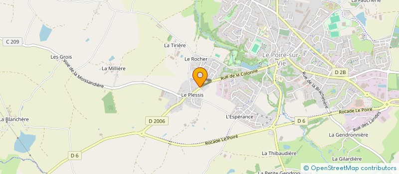 localisation de l'entreprise LES PEDALES ROUILLEES à LE POIRE-SUR-VIE