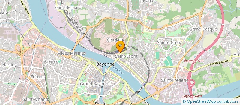 localisation de l'entreprise LES PEDIATRES DE LA GARE à BAYONNE