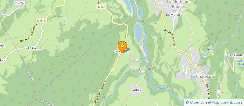 localisation de l'entreprise LES PEEK A BOO  LE CHATELARD