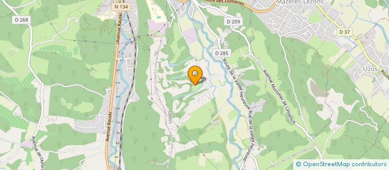 localisation de l'entreprise LES PEGASES DU CASTEL  GELOS