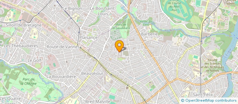 localisation de l'entreprise LES PEGAZ'ELLES à NANTES