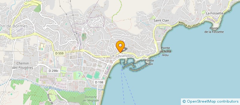 localisation de l'entreprise LES PEINTRES à LE LAVANDOU