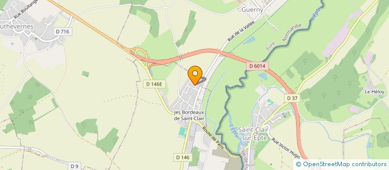 localisation de l'entreprise LES PEINTRES DE LA VALLEE  VEXIN-SUR-EPTE