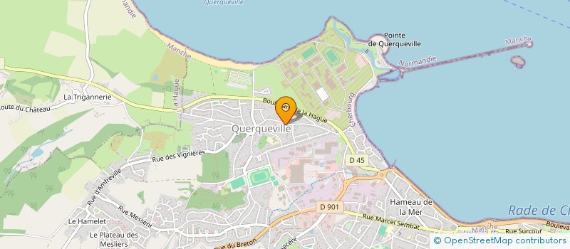 localisation de l'entreprise LES PEINTRES DE QUERQUEVILLE à CHERBOURG-EN-COTENTIN