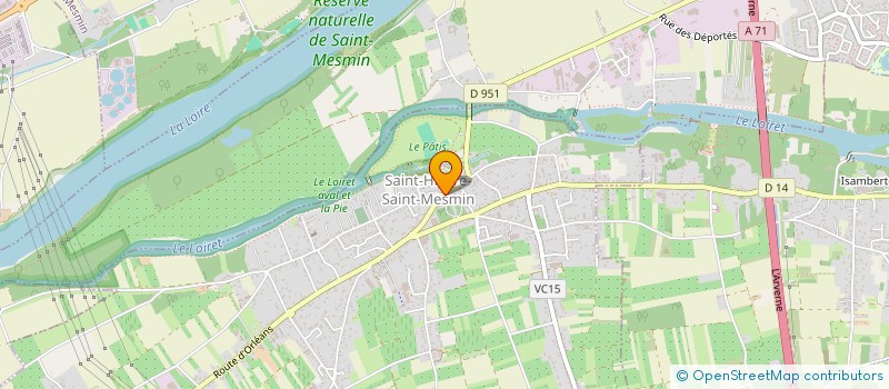 localisation de l'entreprise LES PEINTRES EN HERBE à SAINT-HILAIRE-SAINT-MESMIN