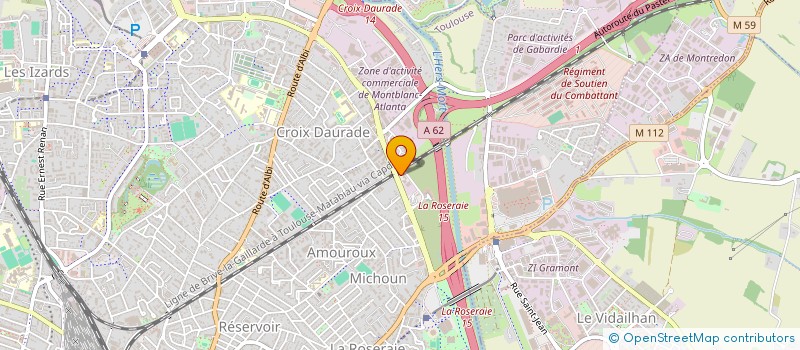 localisation de l'entreprise LES PEINTRES-PLAQUISTES COMPAGNONS à TOULOUSE