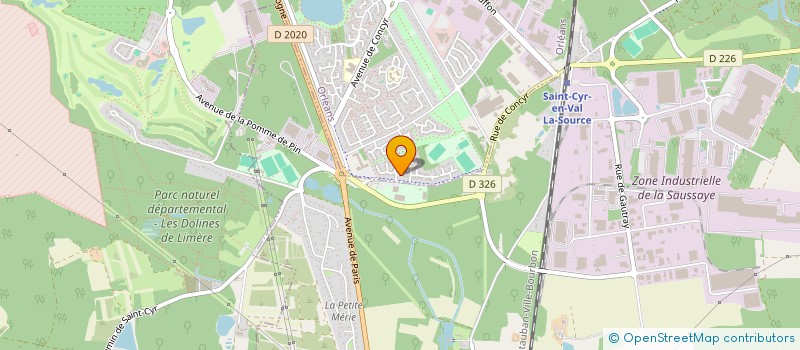 localisation de l'entreprise LES PEINTUR'ELLES à ORLEANS