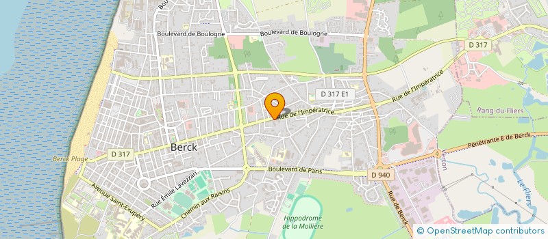 localisation de l'entreprise LES PEINTURES BERCKOISES à BERCK
