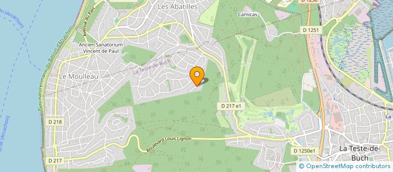 localisation de l'entreprise LES PEINTURES D'EDOUARD à LA TESTE-DE-BUCH