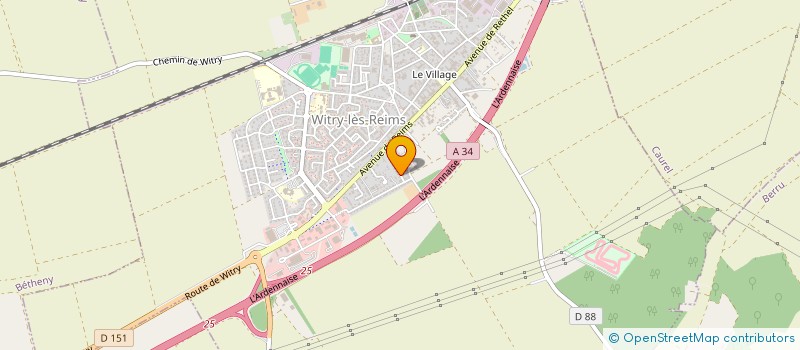 localisation de l'entreprise LES PEINTURES DE JEROME  WITRY-LES-REIMS