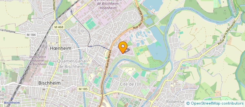 localisation de l'entreprise LES PEINTURES DE L'AAR  SCHILTIGHEIM