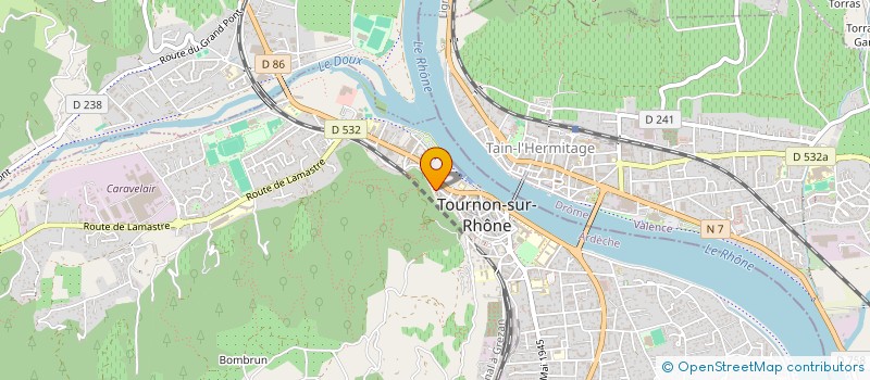 localisation de l'entreprise LES PEINTURES DES TROIS TOURS à TOURNON-SUR-RHONE